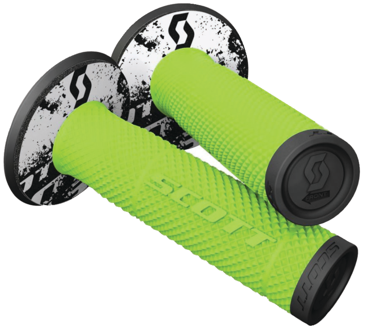 SCOTT SX II GRIP NEON GREEN/BLACK 219624-4376