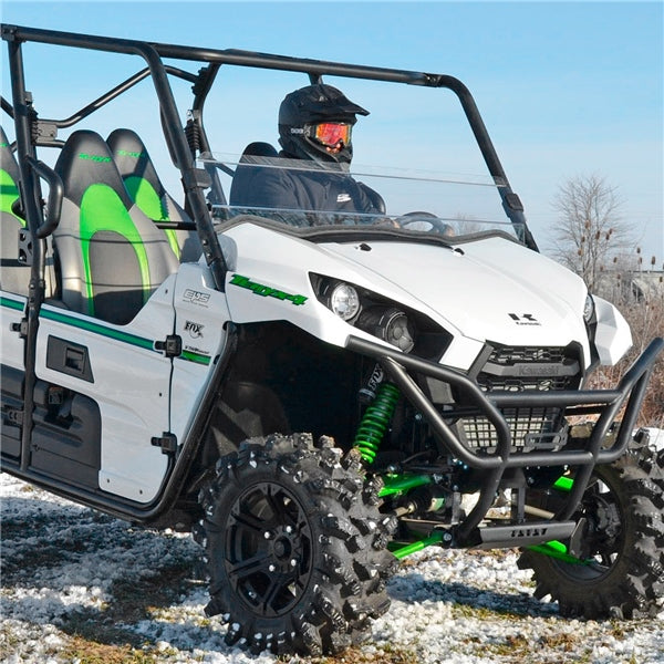 SUPER ATV WINDSHIELD HALF CLR SCRATCH RES FT KAWA HWSKTRX400175
