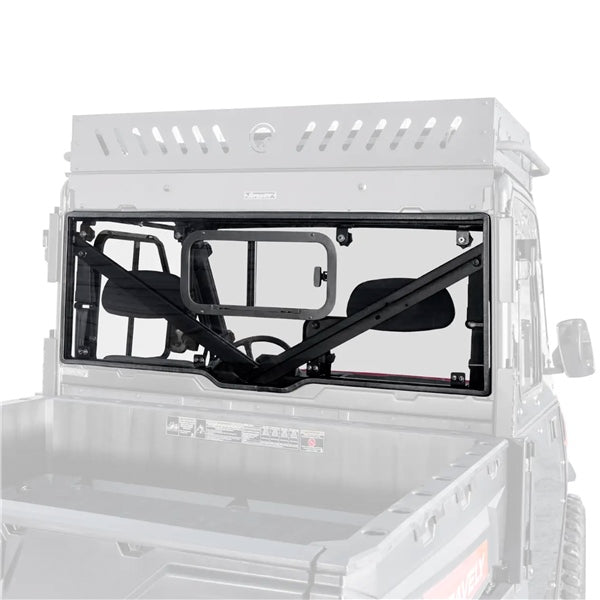 SUPER ATV WINDSHIELD RR W/SLIDER LSMK POL RWSPRAN900SGW76