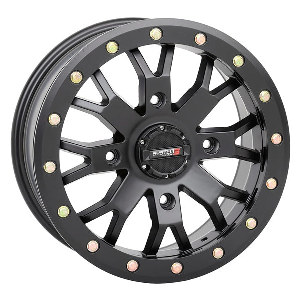 SYSTEM 3 15X7 4/137 6+1 SBL SB-4 BK MAT WHEEL 521736