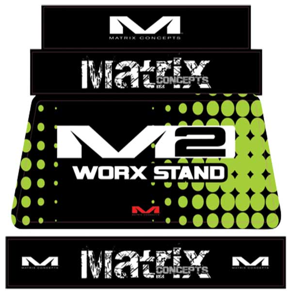 MATRIX M2 STAND GRAPHIC KITS GREEN GRPAHICS MP 205