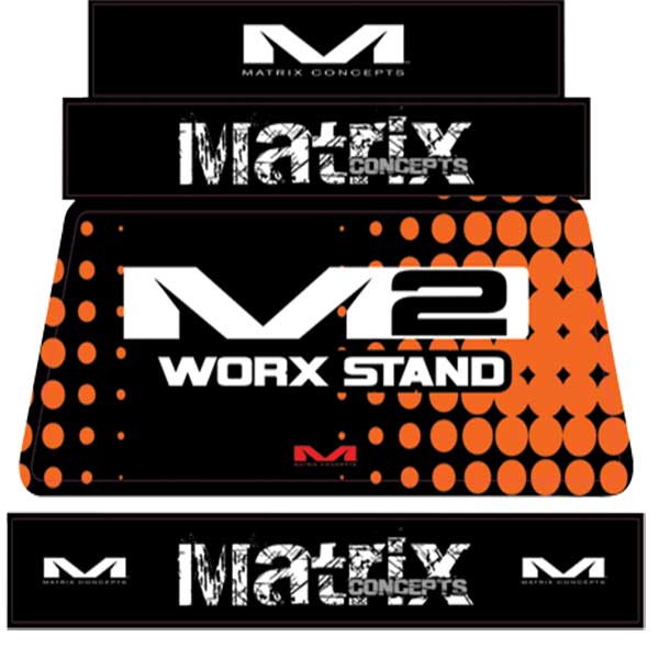 MATRIX M2 STAND GRAPHIC KITS ORANGE GRPAHICS MP 206