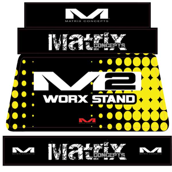 MATRIX M2 STAND GRAPHIC KITS YELLOW GRPAHICS MP 204