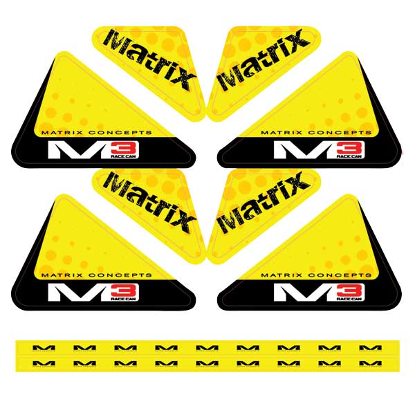MATRIX M3 UTILITY CAN GRPAHICS YELLOW MP 214         *
