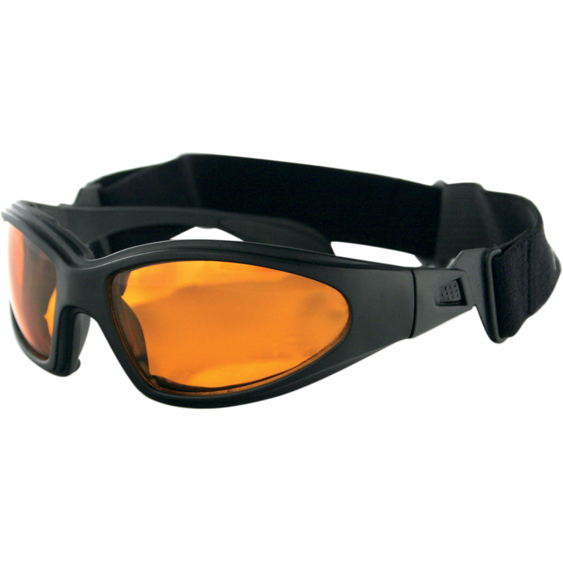 BOBSTER GXR BLACK FRAME ANTIFOG AMBER LENSES GXR001A