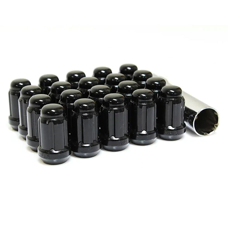 VALOR ATTURO 12X1.25 SPLINE 5 LUG KIT 1.38" BLACK V12X125B-KIT5