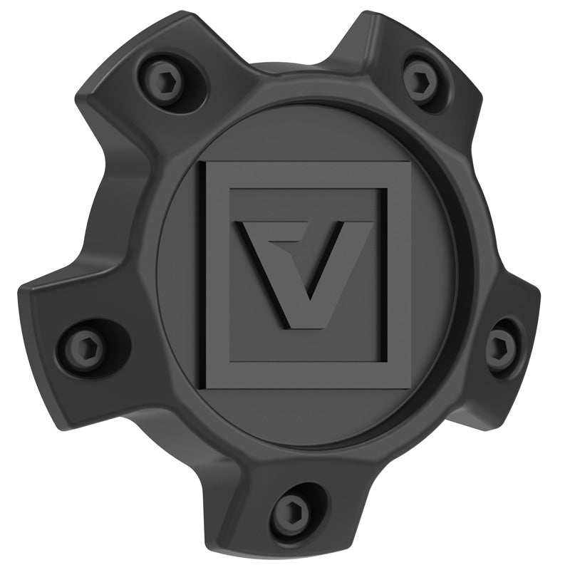 VALOR ATTURO C2 CAP BILLET WITH BLACK V LOGO SATIN BLACK VCAP2-B-SB
