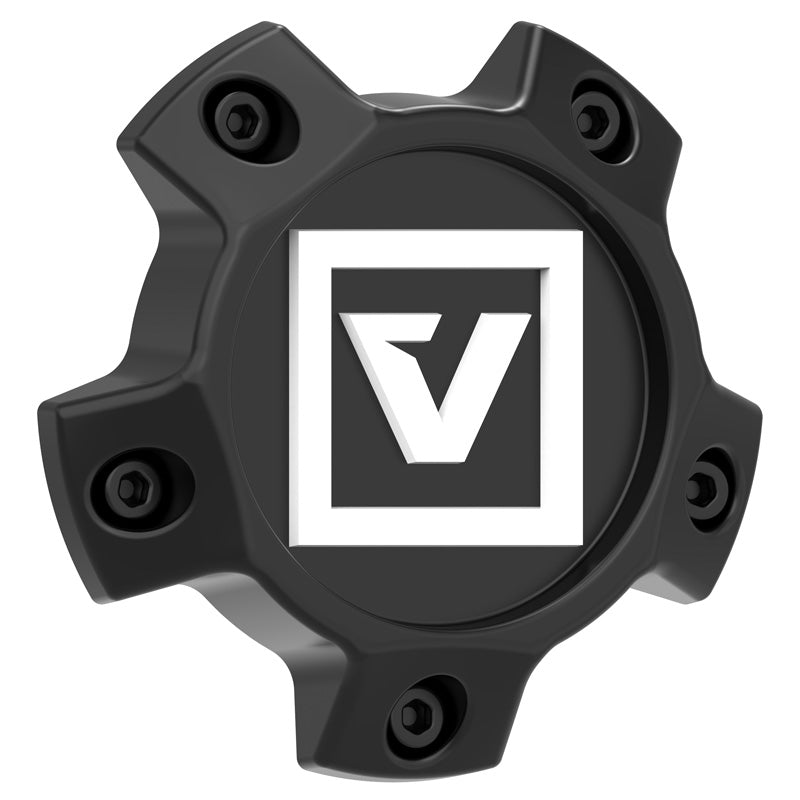 VALOR ATTURO C2 CAP BILLET WITH WHITE V LOGO SATIN BLACK VCAP2-SB