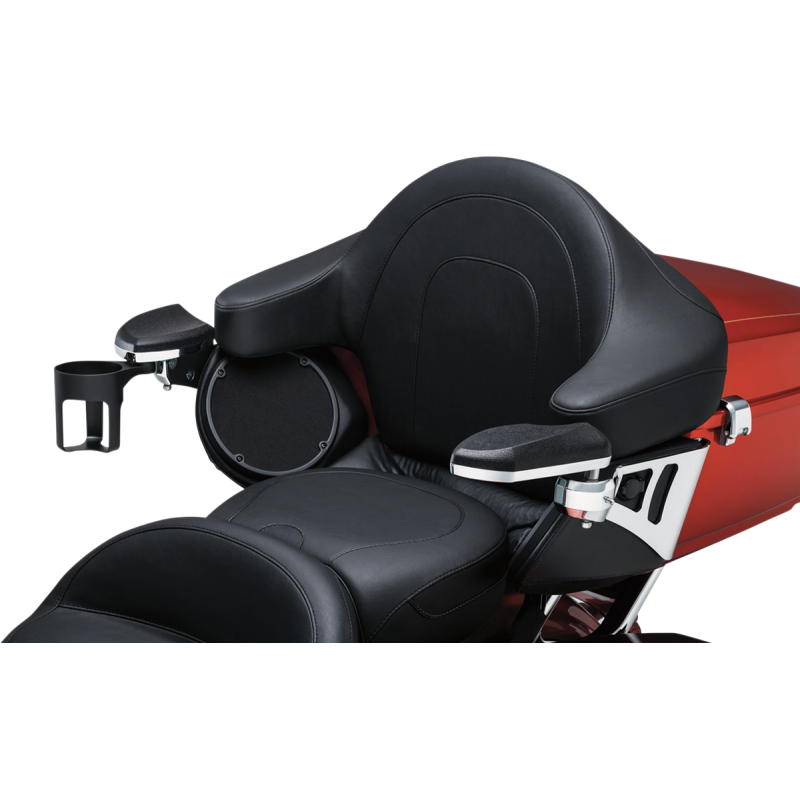 KURYAKYN PASSENGER ARMRESTS F/14-19 FLHT/TRIKE CHR PN 8955 KUR8955