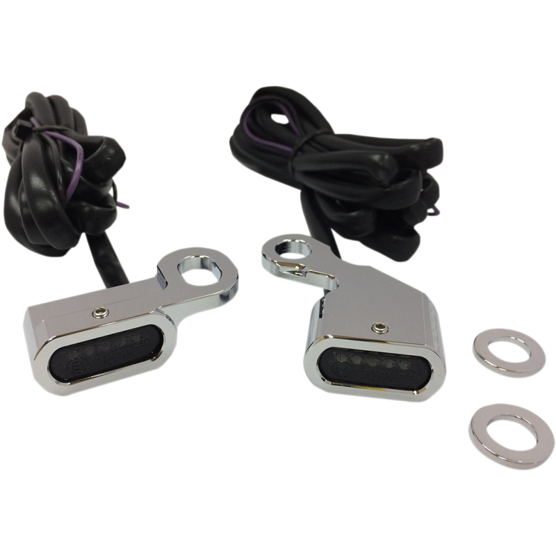 DRAG SPECIALTIES 96-14 S/TAIL LED H/B  MRKR LIGHTS CHR SMK PR L22-0230CE
