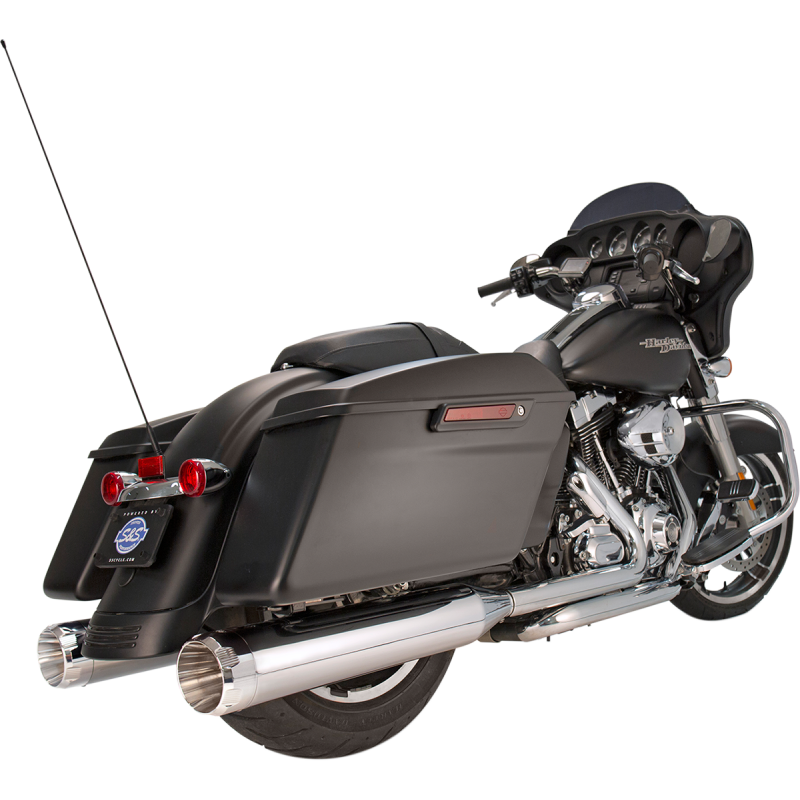 S&S CYCLE 95-16 FLHT MUFFLERS 4.5" CHR/THRST 550-0620