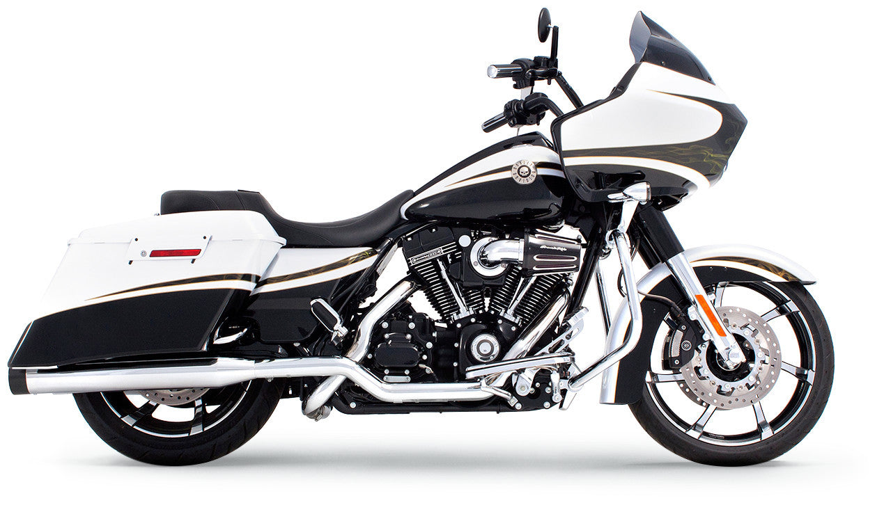RINEHART RACING 09-16 XTREME TRUE DUALS 4" CHRM W/BLK TIPS 100-0200