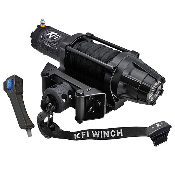 KFI ASSAULT SERIES WINCH 5000LBS SYNTHETIC CABLE WIDE AS-50WX