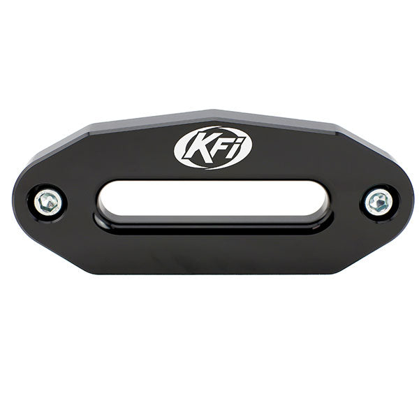 KFI ALUMINUM HAWSE FAIRLEAD WIDE 6" BLACK UTV-HAW-BLK