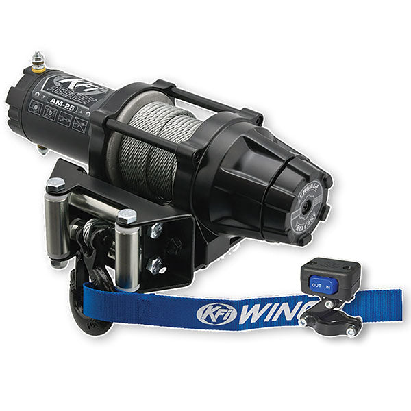 KFI ASSAULT SERIES WINCH 2500LBS STEEL CABLE AM-25
