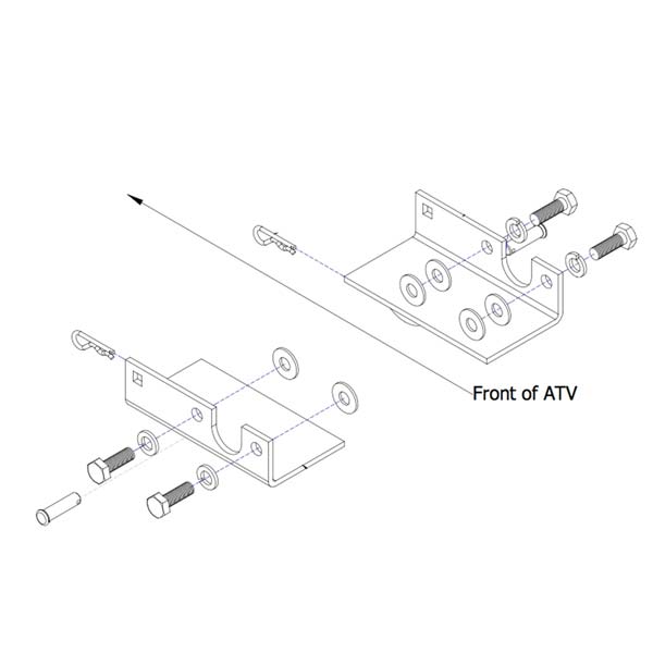 CYCLE COUNTRY MOUNT KIT ARCTIC CAT 15-6510