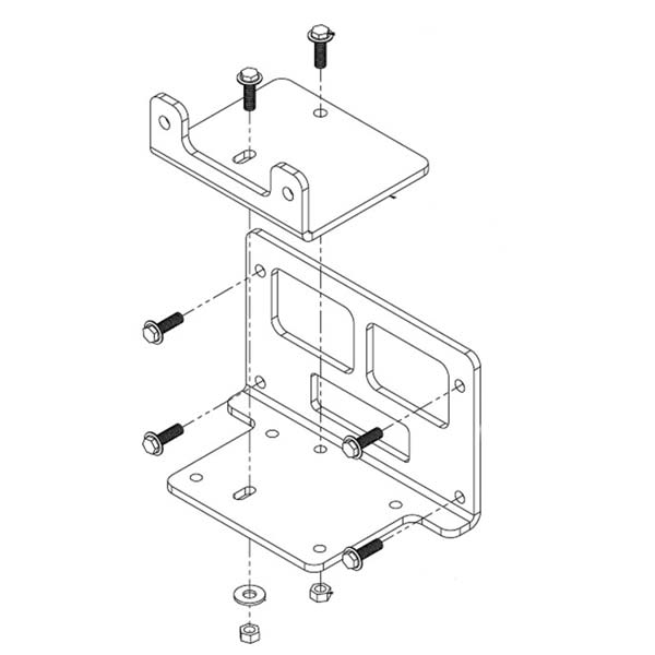 CYCLE COUNTRY WINCH MOUNT POLARIS 25-3280