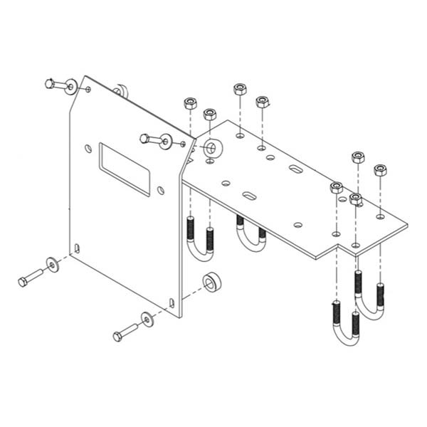CYCLE COUNTRY WINCH MOUNT HONDA 25-1090
