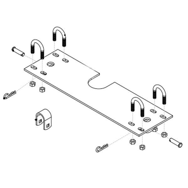 CYCLE COUNTRY MOUNT KIT KAWASAKI 15-2510