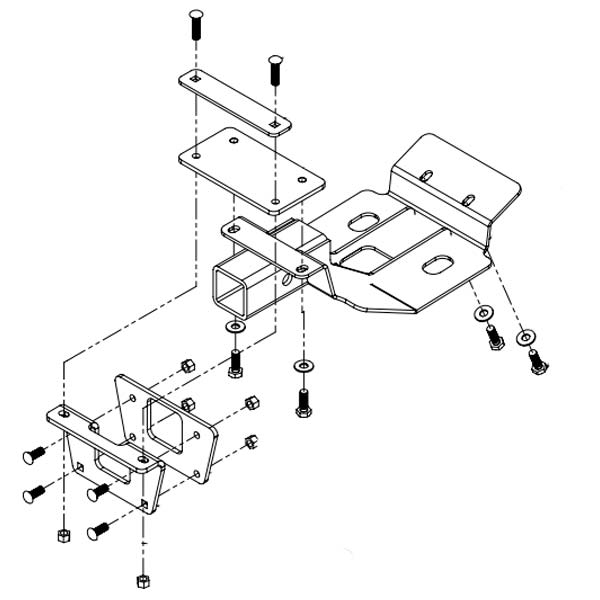CYCLE COUNTRY RECEIVER MOUNT KIT KAWASAKI 18-2080