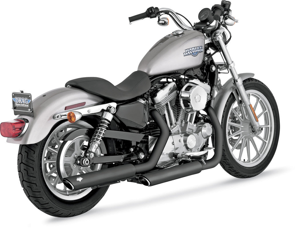VANCE & HINES 04-13 XL TW/SLASH RND 3" SO BLACK*2 46839