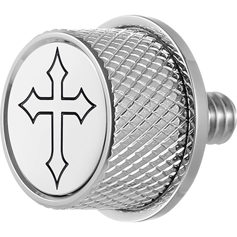 FIGURATI DESIGNS SEAT SCREW SILVER WITH 3M CROSS INSERT FD41-SEAT_SCREW-SS