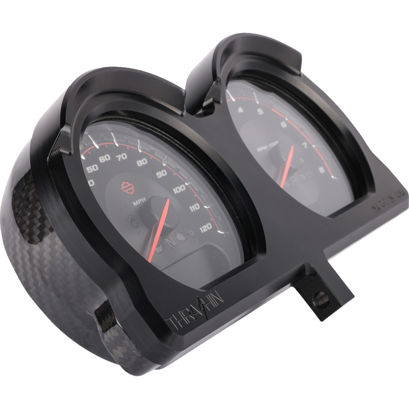 THRASHIN SUPPLY CO. GAUGE RELOC KT FLTR BLK  KT TSC-2707-1