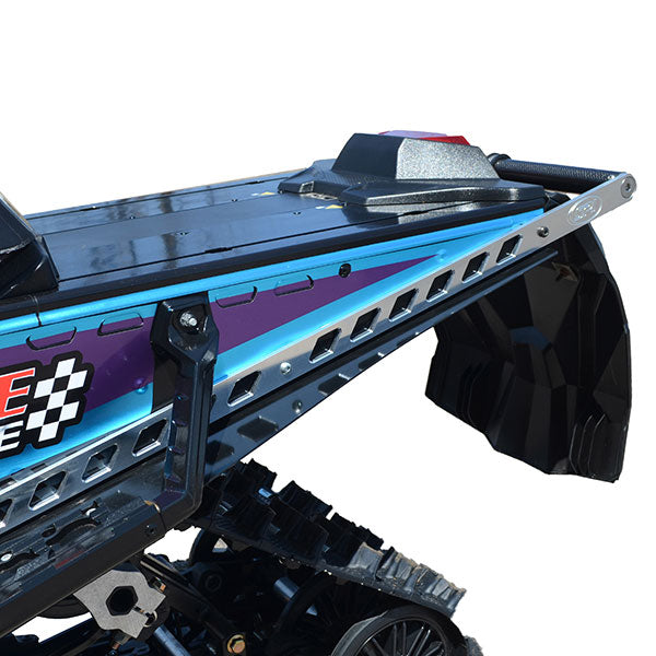 STRAIGHTLINE PERFORMANCE CARBON FIBER REAR BUMPER MACHINED ALUMINUM RAILS 182-127