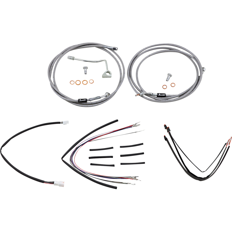 BURLY BRAND HANDLEBAR CABLE/BRAKE LINE KIT - COMPLETE - 18" APE HANGER H B30-1163
