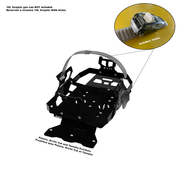 ITEK FUEL PACK BRACKET BK POL ITEK RACK02-PO-NR