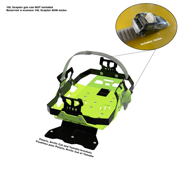 ITEK FUEL PACK BRACKET GR MED A/C ITEK RACK02-AC-MV