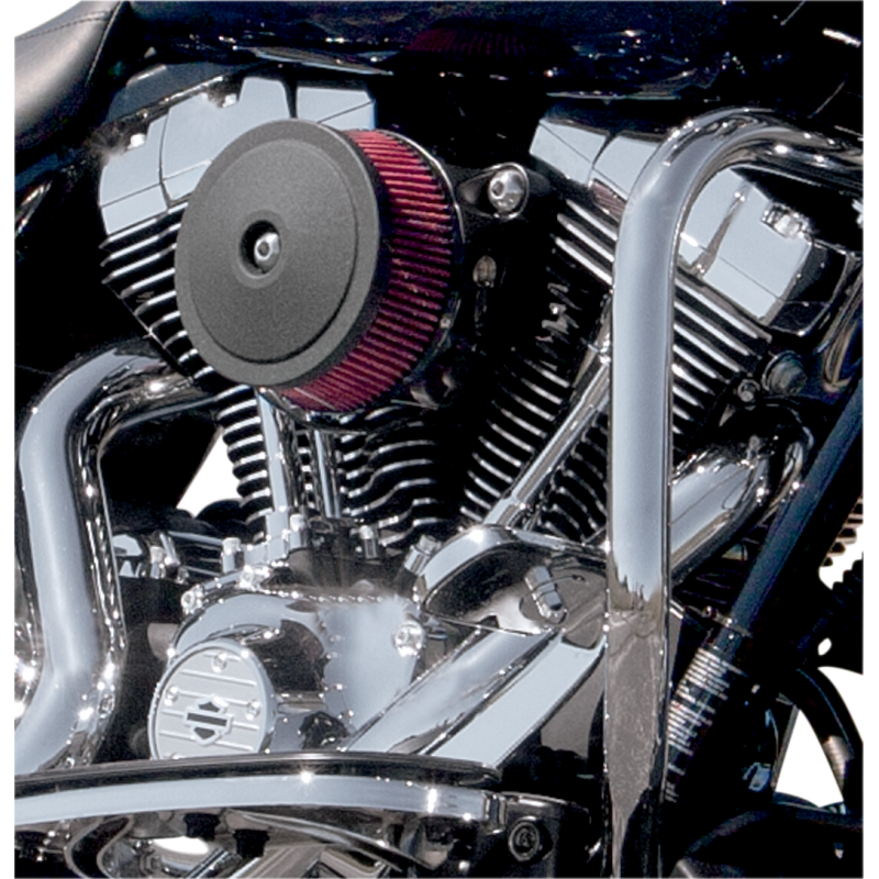 S&S CYCLE AIR STREAM A/C CVR WR/BLK DOME BOBB 170-0124