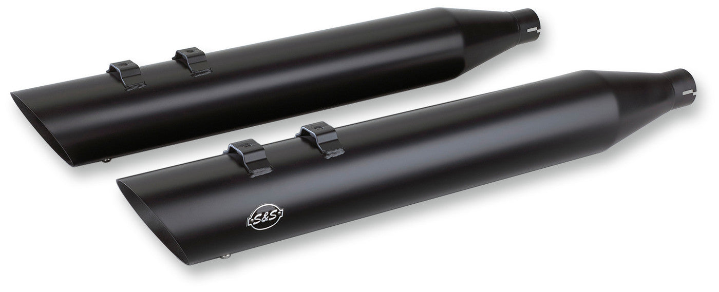 S&S CYCLE MUFFLERS BLK 4"  SLSH 95-16 550-0692