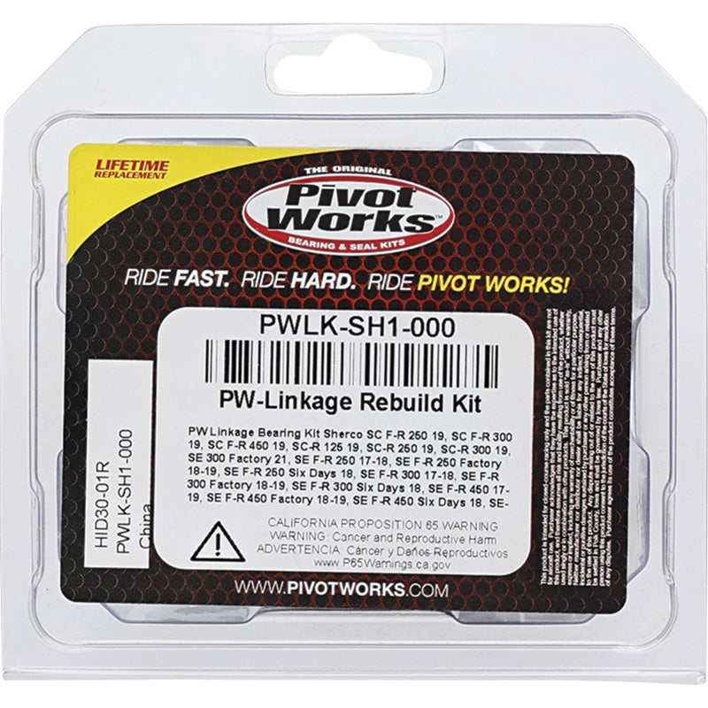 PIVOT WORKS LINKAGE BEARING KIT SHERCO SE 17-19 PWLK-SH1-000