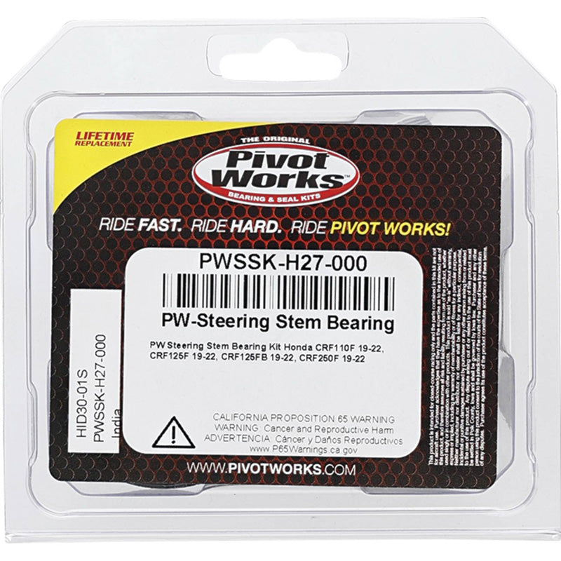 ALL BALLS STEERING BEARING KIT HONDA CRF110R 2019 PWSSK-H27-000