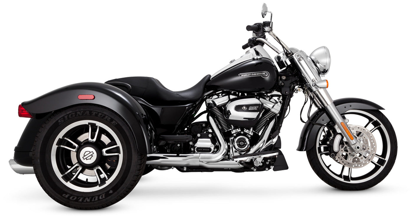 VANCE & HINES 17-UP FLRT 4" MUFFLERS TWIN SLASH CHR 16796
