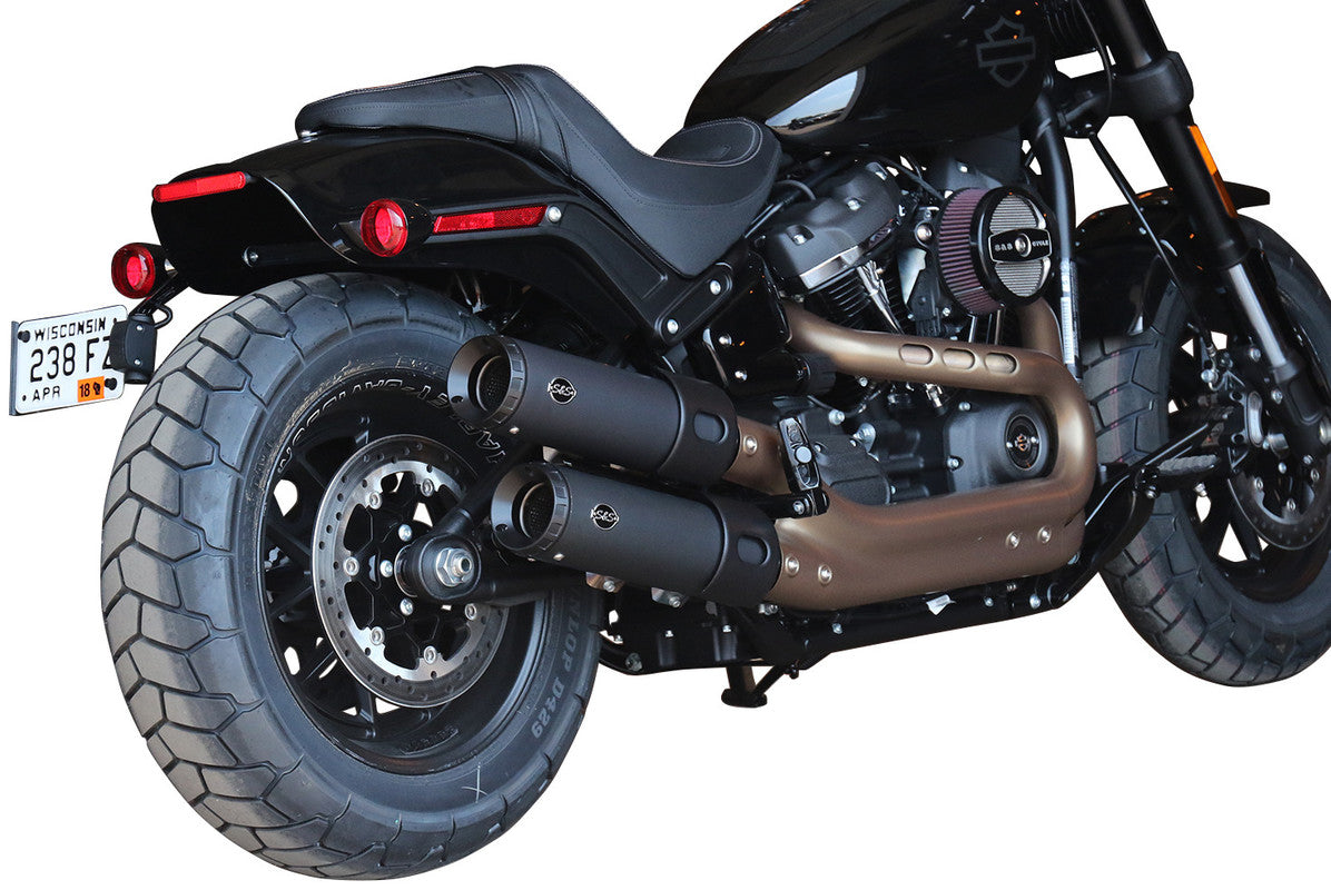 S&S CYCLE 2018 FAT BOB SLIP ON MUFFLERS PR 550-0734