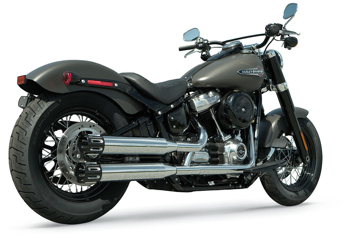 RINEHART RACING 18-23 SOFTAIL 3.5" SO CHR/BLK TIPS FIT 1 500-1200
