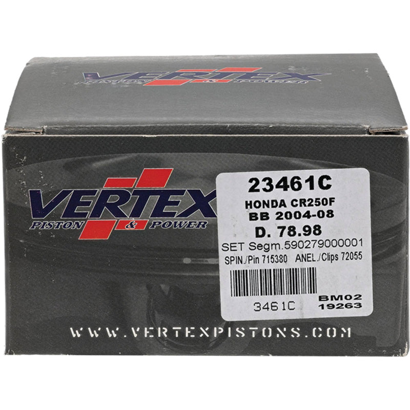 VERTEX PISTON BIG BORE +1.00MM CRF250R/X (04-09)(78.98MM 23461C