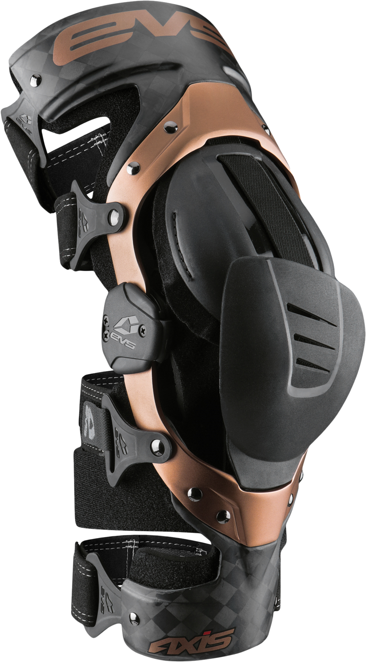 EVS AXIS PRO KNEE BRACE MEDIUM PAIR BLK/COP AXISP-BK/COP-MP