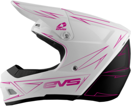 EVS T3 JR PINNER 50/50 WHT/PINK/BLK M HE21T3P50-PK-M