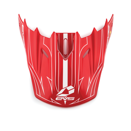EVS T5 PINNER VISOR RED/WHT H16T5P-VSRW