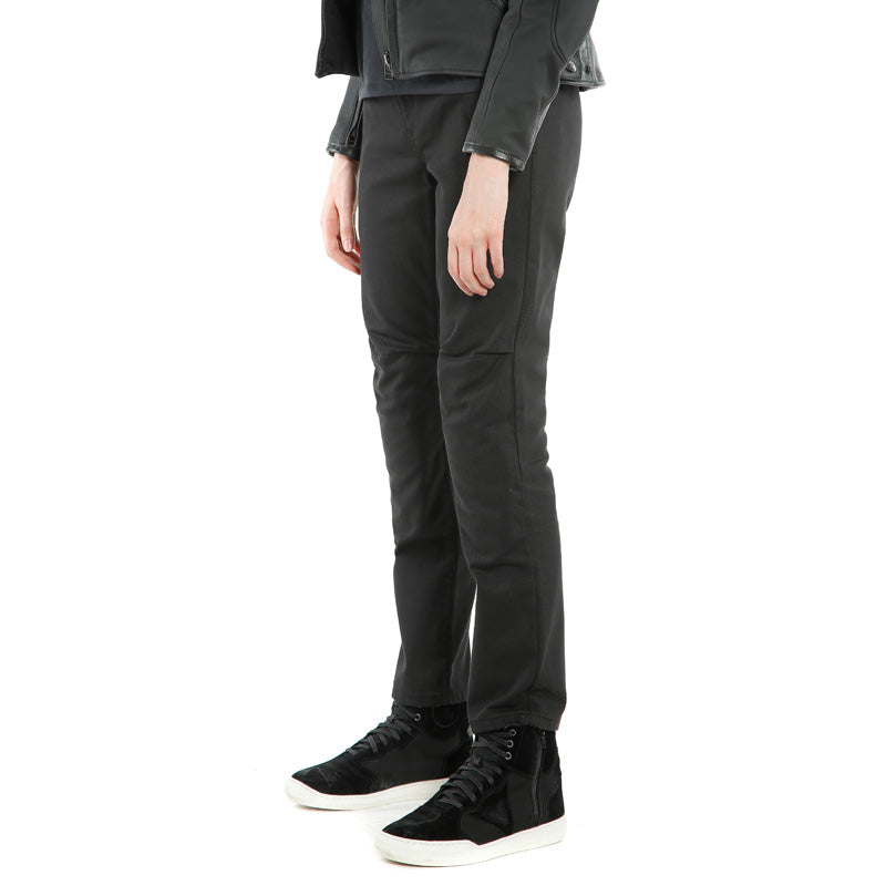 DAINESE CHINOS LADY TEX PANTS - BLACK (32) 2755145-001-32
