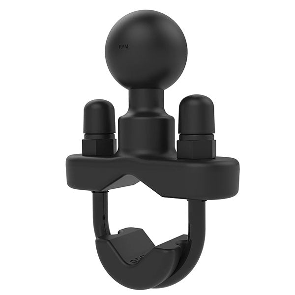 RAM HANDLEBAR U-BOLT BASE FOR RAILS 0.5" TO 1.25" IN DIAMETER B SIZE BLACK, ZINC HARDWARE RAM-B-231Z