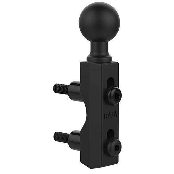 RAM MOTORCYCLE BRAKE/CLUTCH RESERVOIR BALL BASE BLACK, SINGLE BALL RAM-B-309-1U
