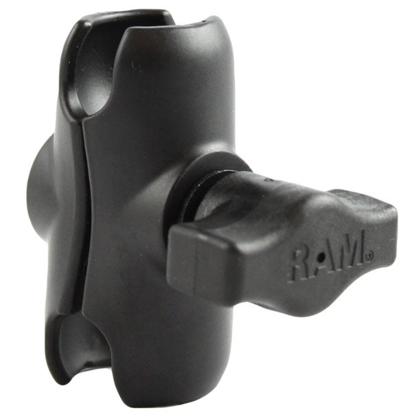 RAM DOUBLE SOCKET ARM B SIZE SHORT SHORT ARM, BLACK RAM-B-201-A