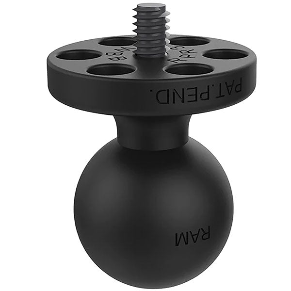 RAM BALL ADAPTER WITH 1/4"-20 THREADED STUD FOR ACTION CAMERAS - B SIZE B SIZE 1" BALL RAP-B-366