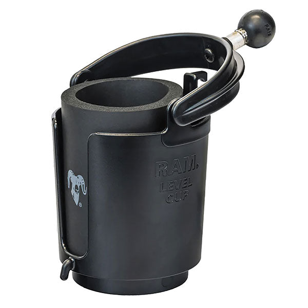 RAM LEVEL CUP 16OZ DRINK HOLDER WITH BALL 12-16OZ, B SIZE BALL RAM-B-132BU