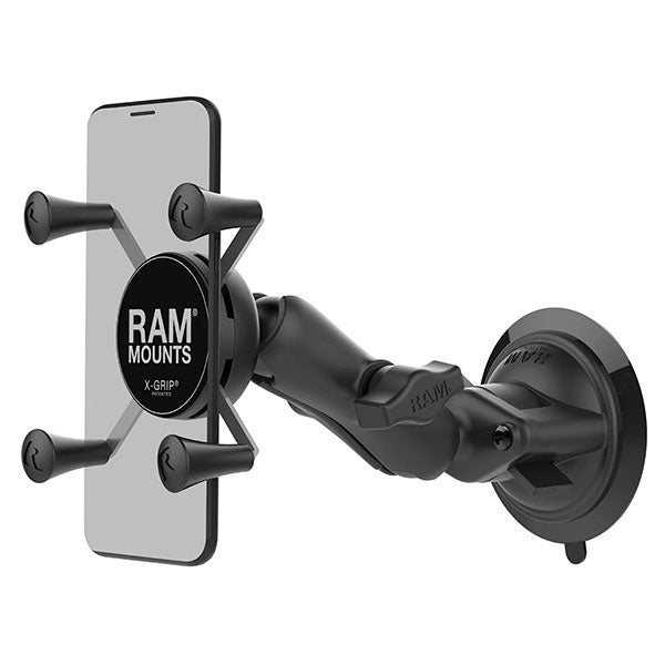 RAM MOUNTS TWIST-LOCK SUCTION CUP X-GRIP PHONE MOUNT STANDARD RAM-B-166-UN7