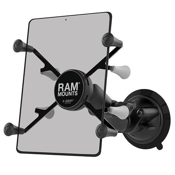 RAM MOUNTS TWIST-LOCK SUCTION CUP X-GRIP TABLET MOUNT 7-8" RAM-B-166-UN8